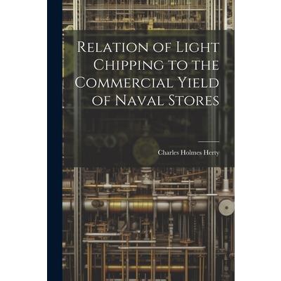 Relation of Light Chipping to the Commercial Yield of Naval Stores