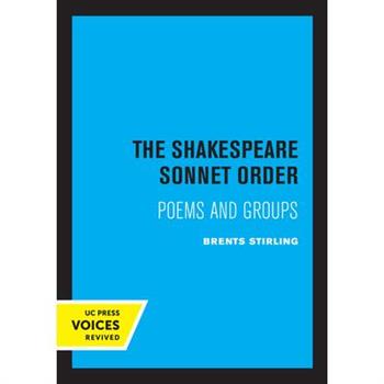 The Shakespeare Sonnet Order