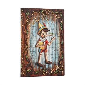 Carlo Collodi, Pinocchio Mini Lined Hardcover Journal, 176pg, 85gsm by Paperblanks (Fairy Tale Collection)