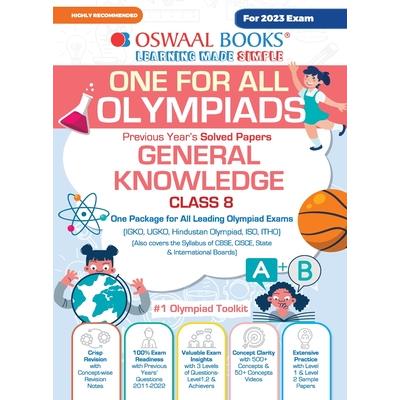 Oswaal One For All Olympiad Previous Years' Solved Papers, Class-8 General Knowledge Book (For 2023 Exam)