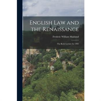 English Law and the Renaissance