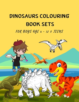 Dinosaurs Colouring Book Sets For Boys Age 6 - 12 & Teens