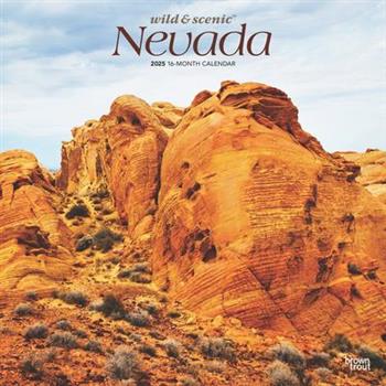 Nevada Wild & Scenic 2025 12 X 24 Inch Monthly Square Wall Calendar Plastic-Free