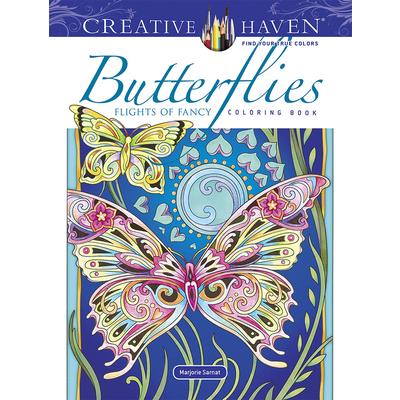 Creative Haven Butterflies Flights of Fancy Coloring Book