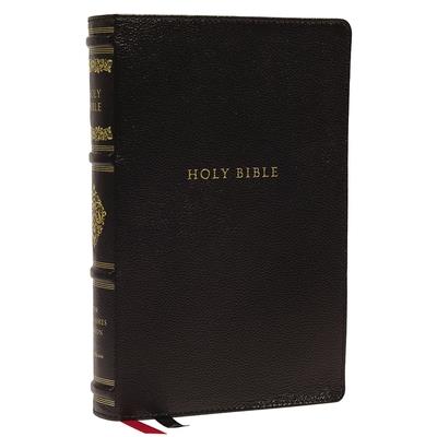 Nkjv, Personal Size Reference Bible, Sovereign Collection, Genuine Leather, Black, Red Letter, Thumb Indexed, Comfort Print