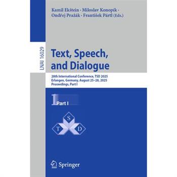 Text, Speech, and Dialogue