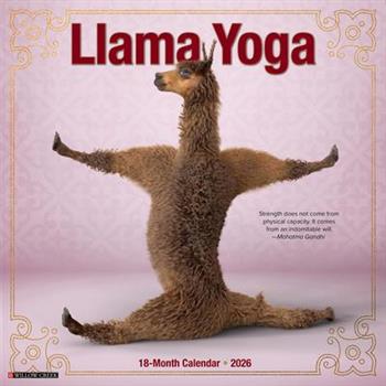 Llama Yoga 2026 Wall Calendar