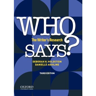 Who Says?