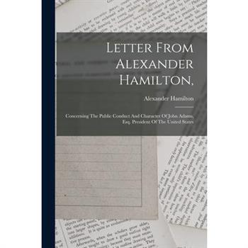 Letter From Alexander Hamilton,