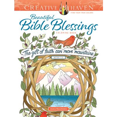 Creative Haven Beautiful Bible Blessings Coloring Book