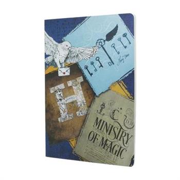Moments of Magic Notebook A4 Gridded Softcover Cahier, 80pg, 100gsm by Paperblanks (Harry Potter Collection)