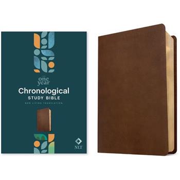 NLT One Year Chronological Study Bible (Leatherlike, Rustic Brown)