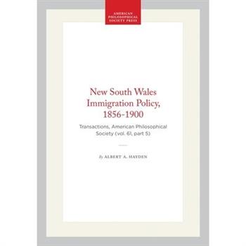New South Wales Immigration Policy, 1856-1900