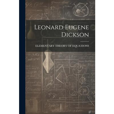 Leonard Eugene Dickson
