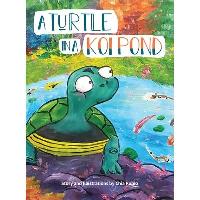 A Turtle in a Koi Pond
