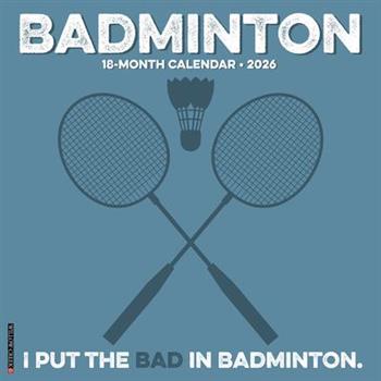 Badminton 12 X 12 Wall Calendar