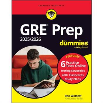 GRE Prep 2025/2026 for Dummies (+6 Practice Tests & 400+ Flashcards Online)