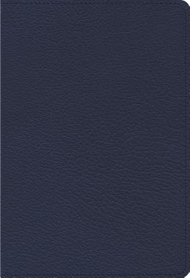 ESV Heirloom Single Column Personal Size Bible (Goatskin, Blue)