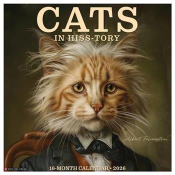 Cats in Hiss-Tory 2026 Wall Calendar