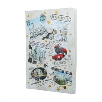The Wizarding World Notebook A4 Unlined Softcover Cahier, 80pg, 100gsm by Paperblanks (Harry Potter Collection)