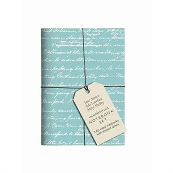 Jane Austen, ADA Lovelace, Mary Shelley Handwriting Notebook Set