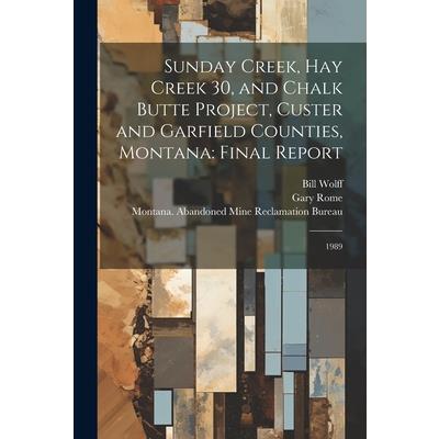 Sunday Creek, Hay Creek 30, and Chalk Butte Project, Custer and Garfield Counties, Montana