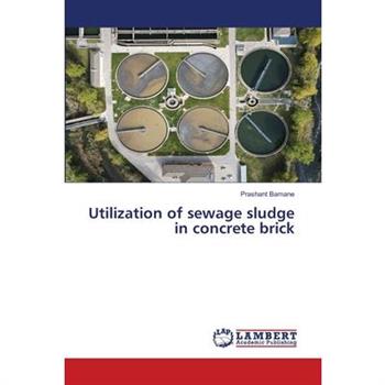 Utilization of sewage sludge in concrete brick