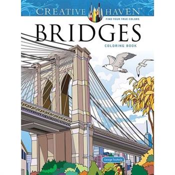 Creative Haven Bridges Coloring Book