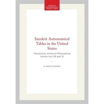 Sanskrit Astronomical Tables in the United States