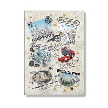 The Wizarding World Notebook A6 Gridded Softcover Cahier, 80pg, 100gsm by Paperblanks (Harry Potter Collection)