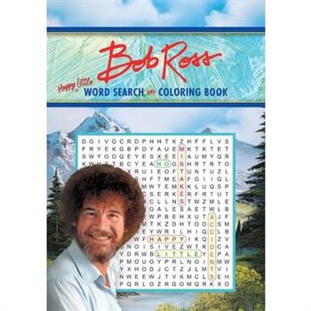 Bob Ross Word Search and Coloring Book