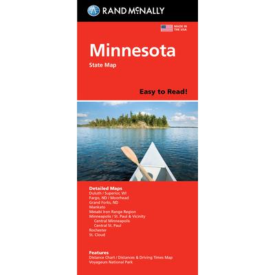 Rand McNally Easy to Read: Minnesota State Map