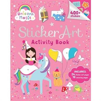 Unicorn Magic: Sticker Art & Coloring