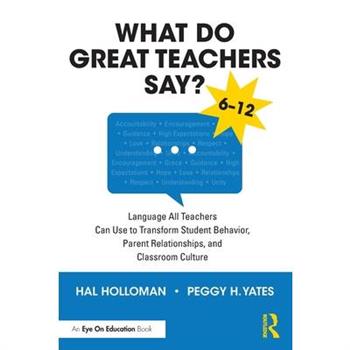 What Do Great Teachers Say?