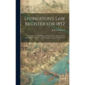 Livingston’s Law Register for 1852