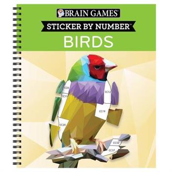Brain Games - Sticker by Number: Birds (42 Images)