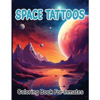 Space Tattoos coloring book for inmates