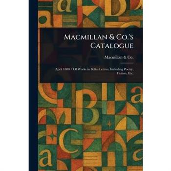 Macmillan & Co.'s Catalogue