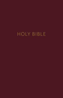 NKJV, Pew Bible, Hardcover, Burgundy, Red Letter Edition