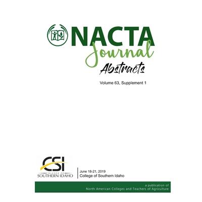 NACTA Journal - Volume 63, Supplement 1