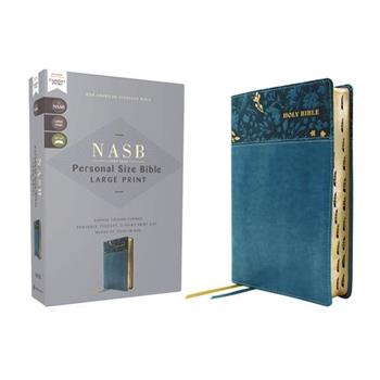 Nasb, Personal Size Bible, Large Print, Leathersoft, Teal, Red Letter, 1995 Text, Thumb Indexed, Comfort Print
