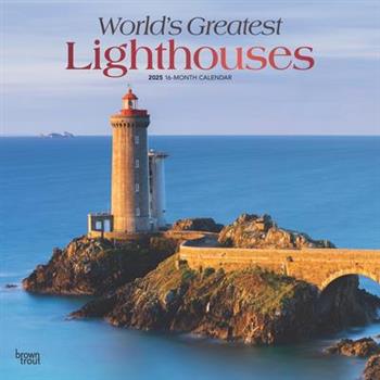 World’s Greatest Lighthouses 2025 12 X 24 Inch Monthly Square Wall Calendar Foil Stamped Cover Plastic-Free World’s Greatest Lighthouses 2025 12 X 24 Inch Monthly Square Wall Calendar Foil Stamped Cover Plastic-Free