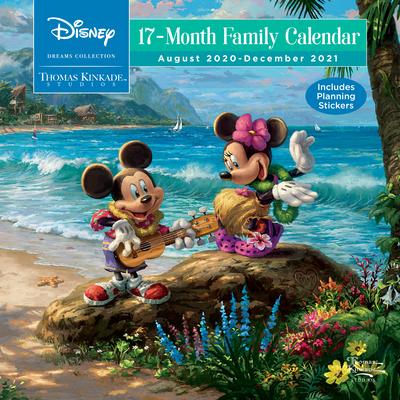 Disney Dreams Collection by Thomas Kinkade Studios: 17－Month 2020－2021 Family Wa