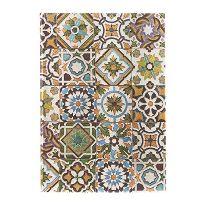 Paperblanks Porto Portuguese Tiles Hardcover Journal MIDI Lined Elastic Band Closure 144 Pg 120 GSM