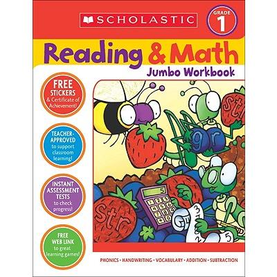 Scholastic Reading & Math Jumbo Workbook Grade 1
