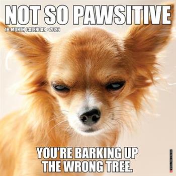 Not So Pawsitive 12 X 12 Wall Calendar