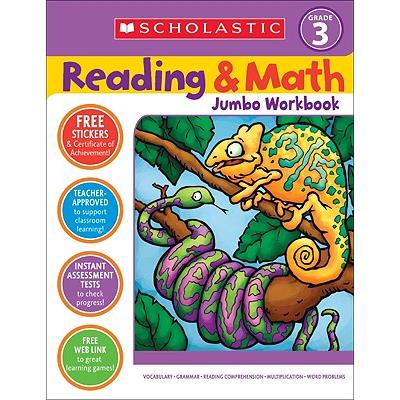 Scholastic Reading & Math Jumbo Workbook Grade 3