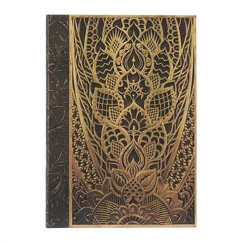 Paperblanks the Chanin Rise New York Deco Hardcover Journal MIDI Lined Elastic Band Closure 144 Pg 120 GSM