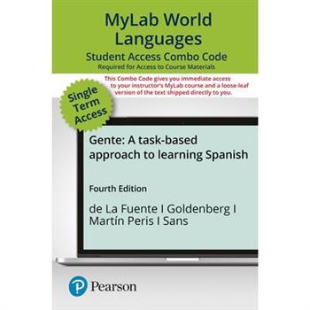 Mylab Spanish with Pearson Etext -- Combo Access Card -- For GenteNivel B獺sico (Single Sem