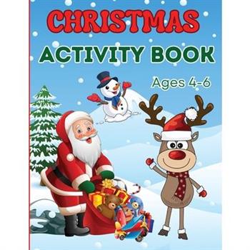 Christmas Activity Book for Kids Ages 4-6